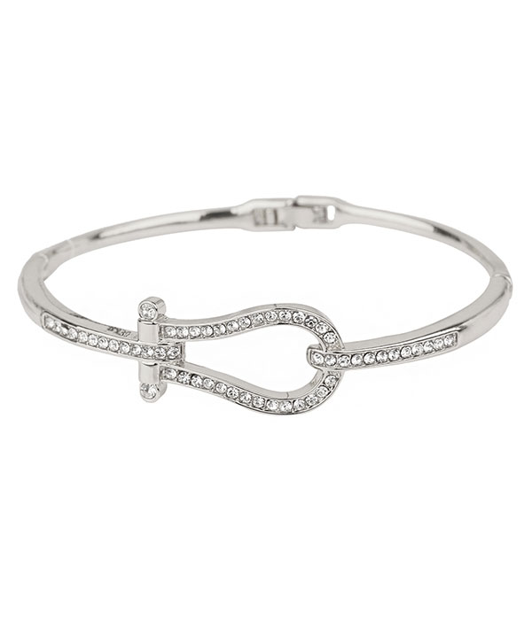 Crystal bangle bracelet