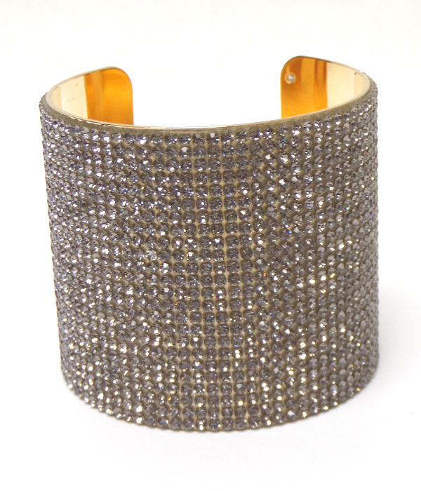 Rhinetone metal cuff bracelets