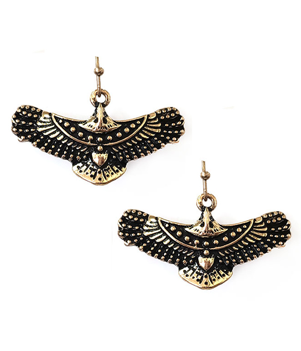 BIRD THEME METAL EARRING - FLYING EAGLE 