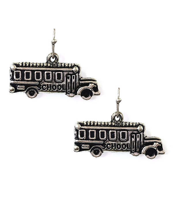 SCHOOL THEME EARRING - SCHOOL BUS