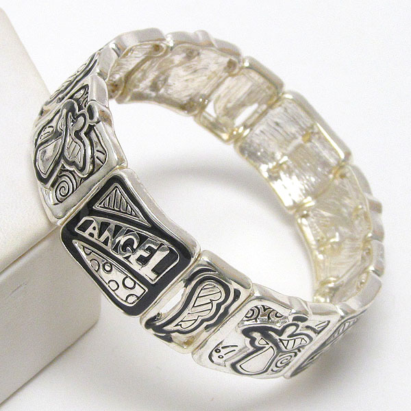 Inspiration message stretch bracelet - angel