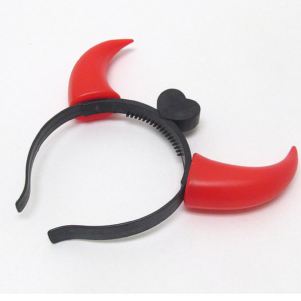 Halloween devil lightning horn headband - battery not included