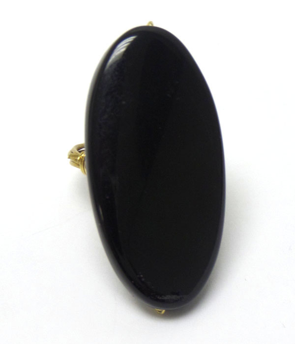 Quartz stone handmade bourbon style wire ring