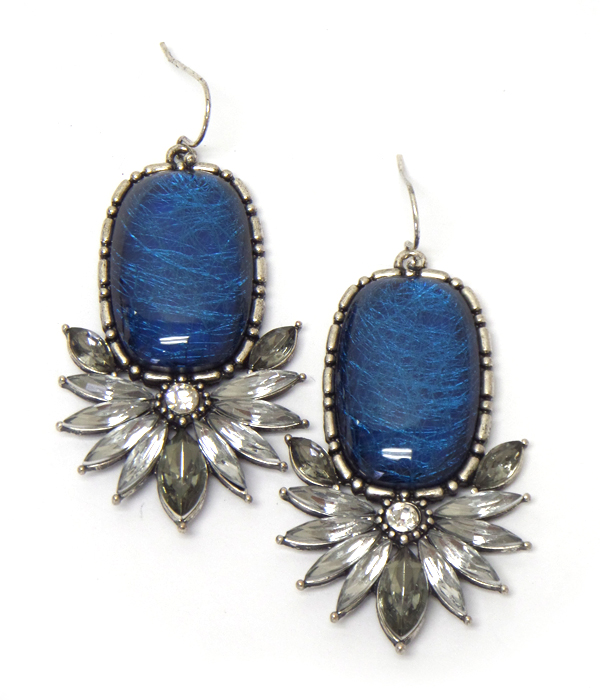 Fall vintage stone earring 