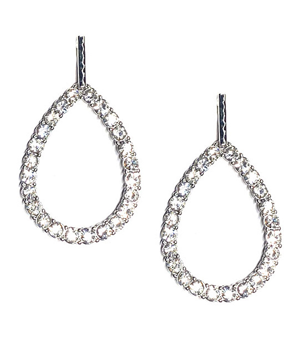 Crystal teardrop earring