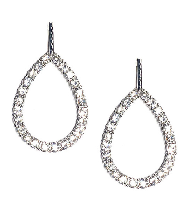 CRYSTAL TEARDROP EARRING