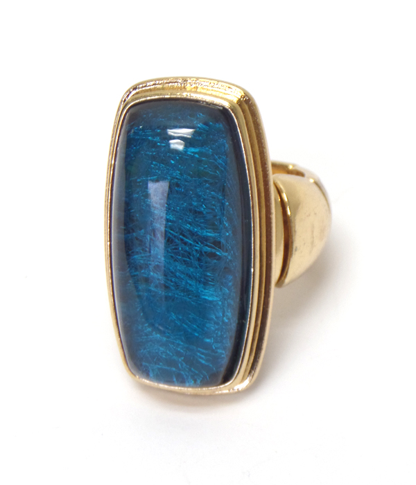 Long finger formica stone stretch ring