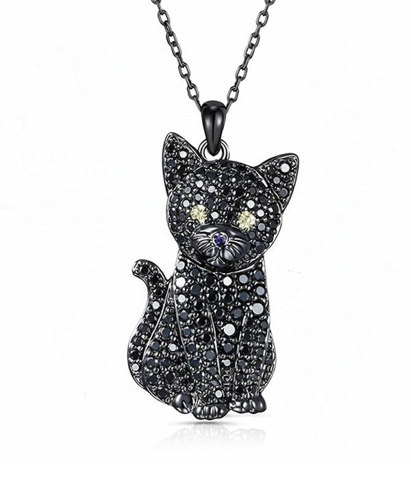 Abyssinian cat necklace