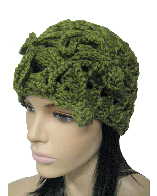Knit crochet neck or head wrap
