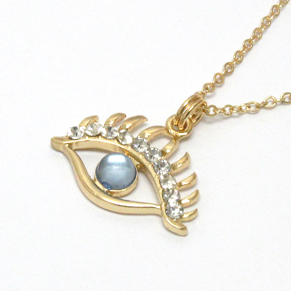 Crystal evileye necklace