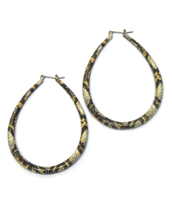 Snake pear thin hoop