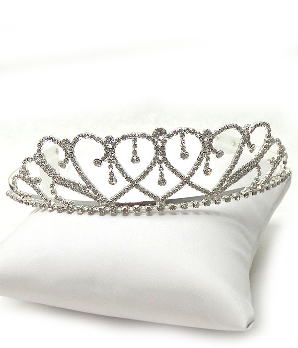 Rhinestones tiara comb