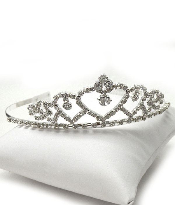 Rhinestones tiara comb