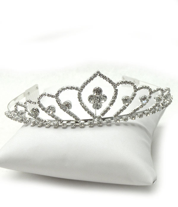 Rhinestones tiara comb