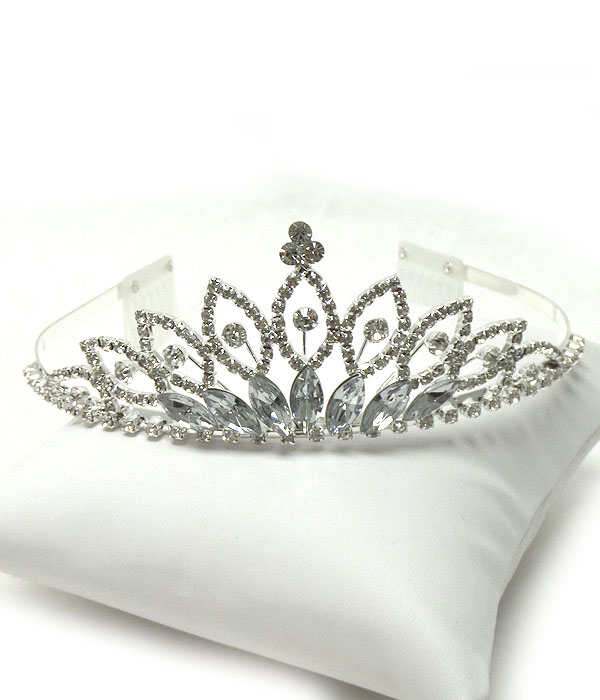 Rhinestones tiara comb