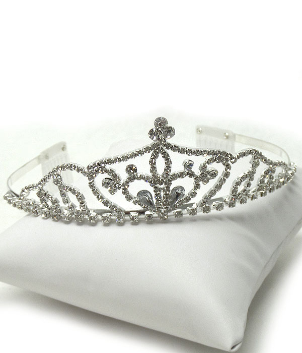 Rhinestones tiara comb