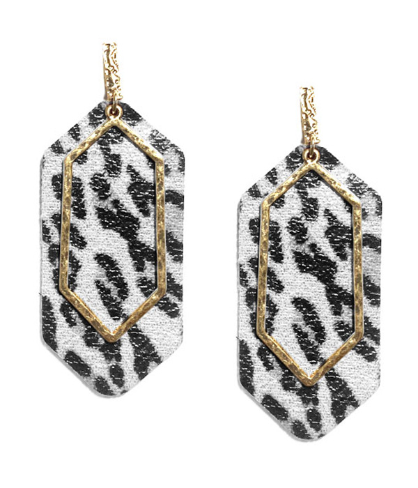 Animal print earring