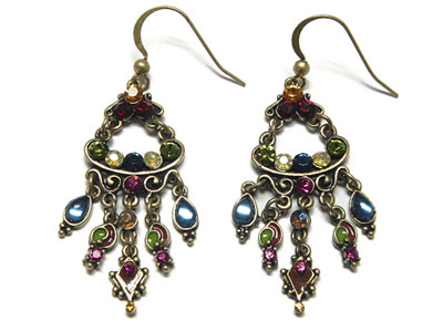 Crystal chandelier earring