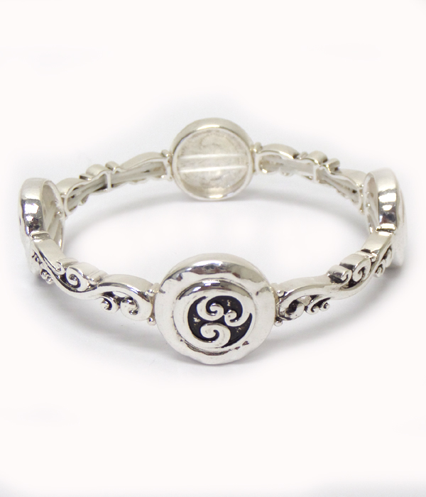 Inspired texture stretch bracelet