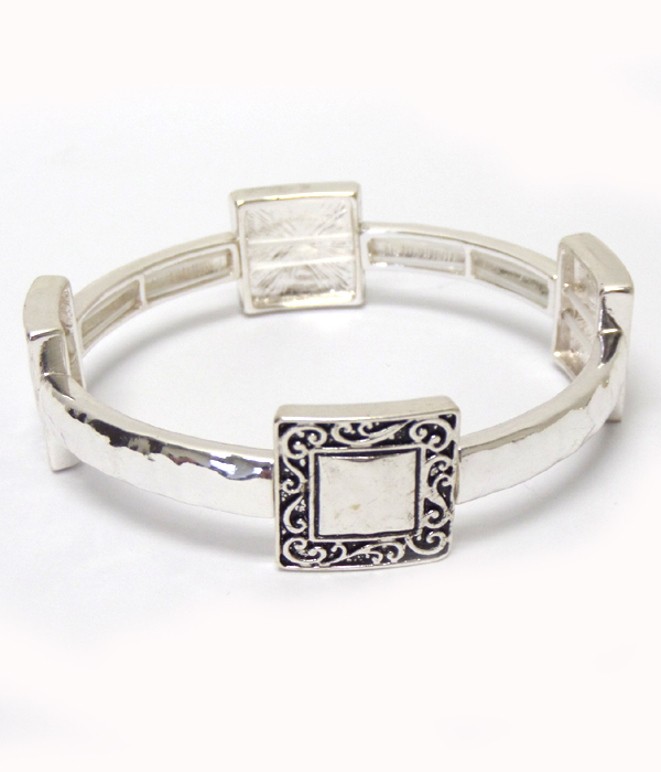 Inspired texture stretch bracelet