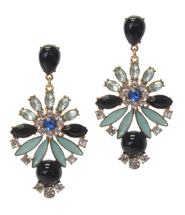 MULTI CRYSTAL PARTY EARRING