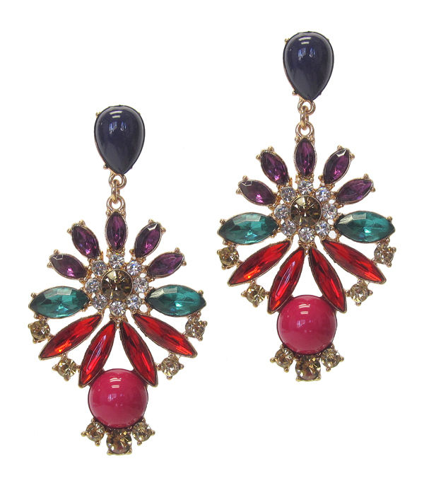 MULTI CRYSTAL PARTY EARRING