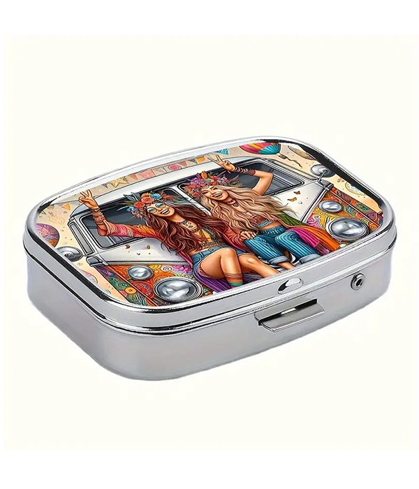 Portable pill box - joyful sisters