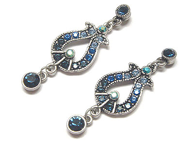 Crystal drop earring