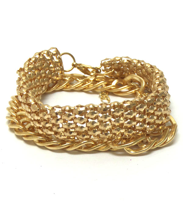 Two piece chain bracelet set 