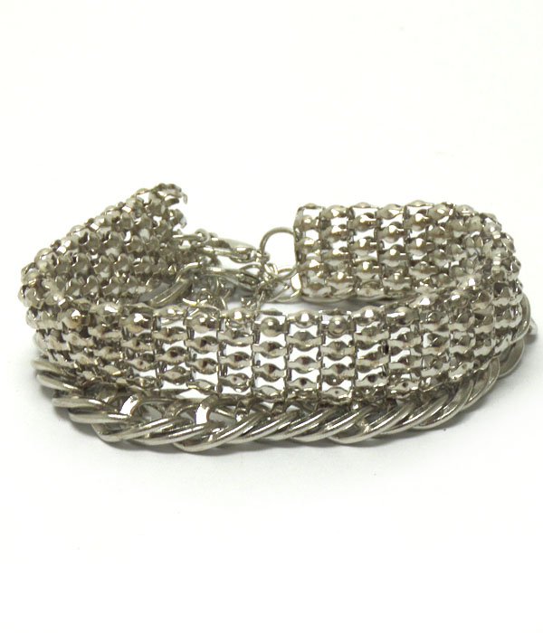 Two piece chain bracelet set 