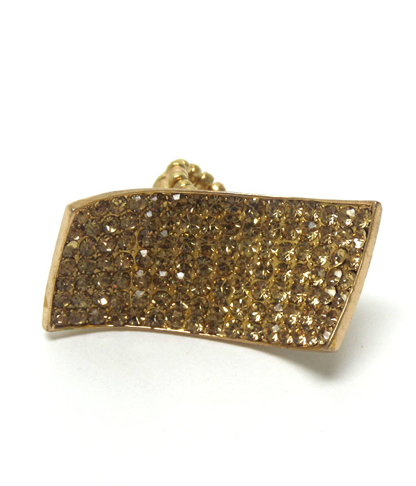 Crystals large epoxy ring 