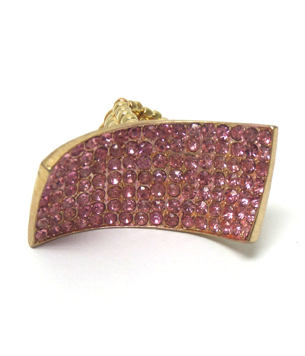 Crystals large epoxy ring 