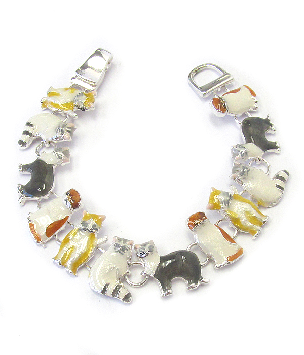 PET LOVERS EPOXY MAGNETIC BRACELET - CAT