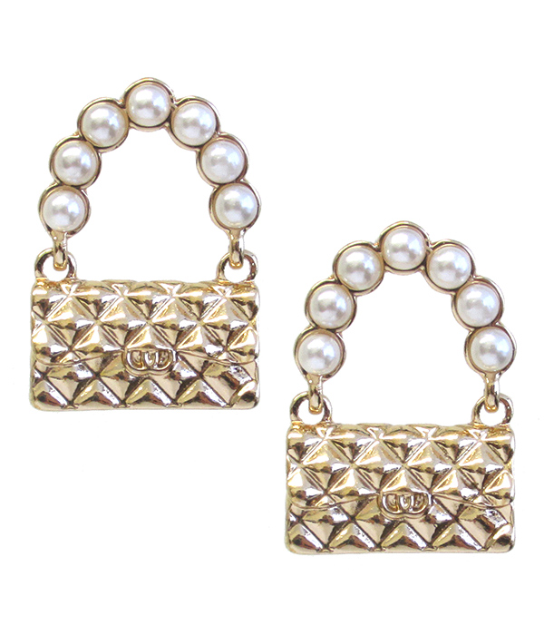 MULTI PEARL LOCK EARRING