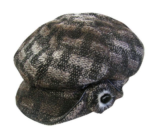 Rabbit fur corsage cabie