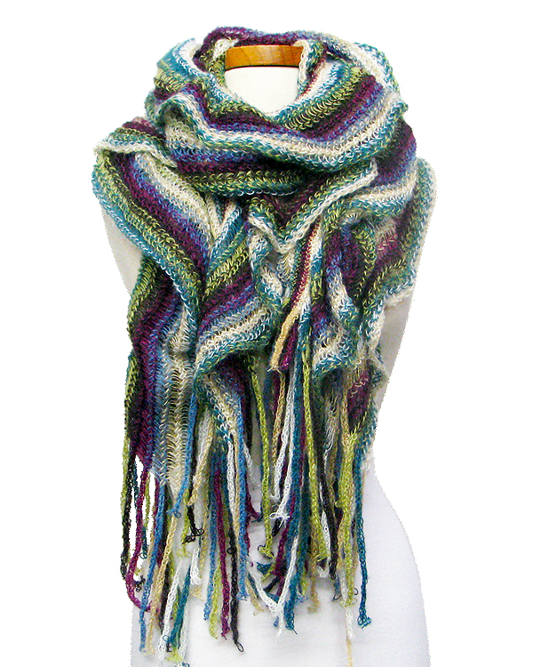 Multi cricket ruffle muffler