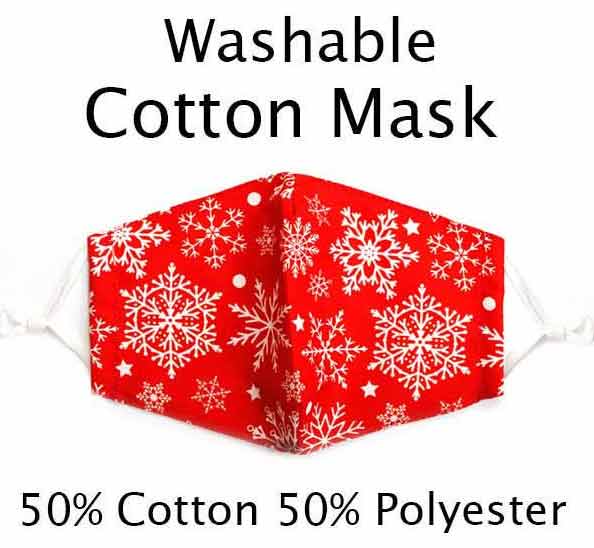 CHRISTMAS THEME WASHABLE FACE MASK WITH FILTER INTERLAYER