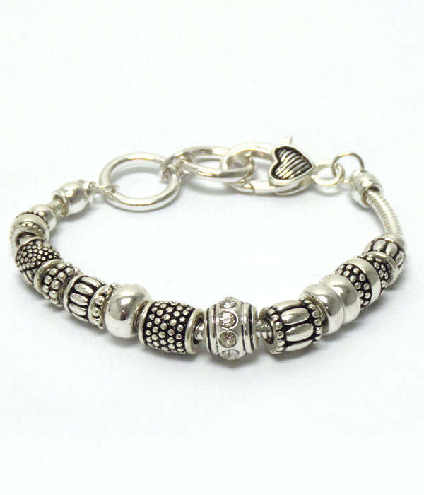 Pandora style multi beads bracelet  