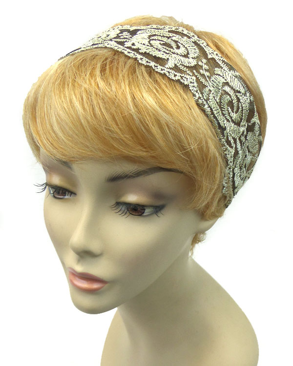 Handmade flower lace headband