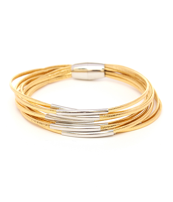 MULTI CORD MAGNETIC BRACELET