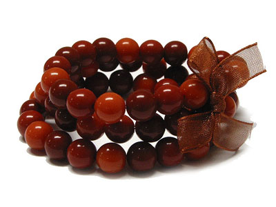 3 row acryl ball stretch bracelet