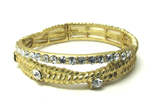 Crystal deco stretch bracelet