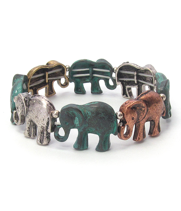 Elephant stretch bracelet