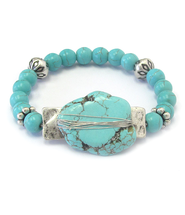 Turquoise stretch bracelet