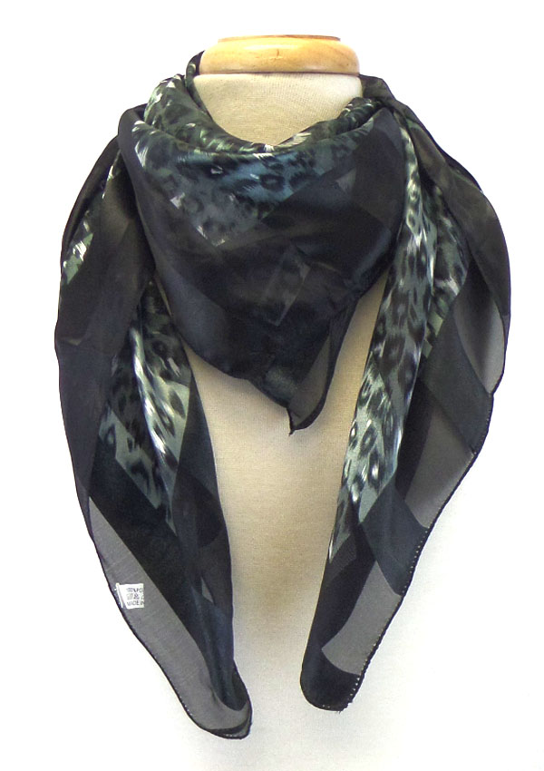 Animal print scarf