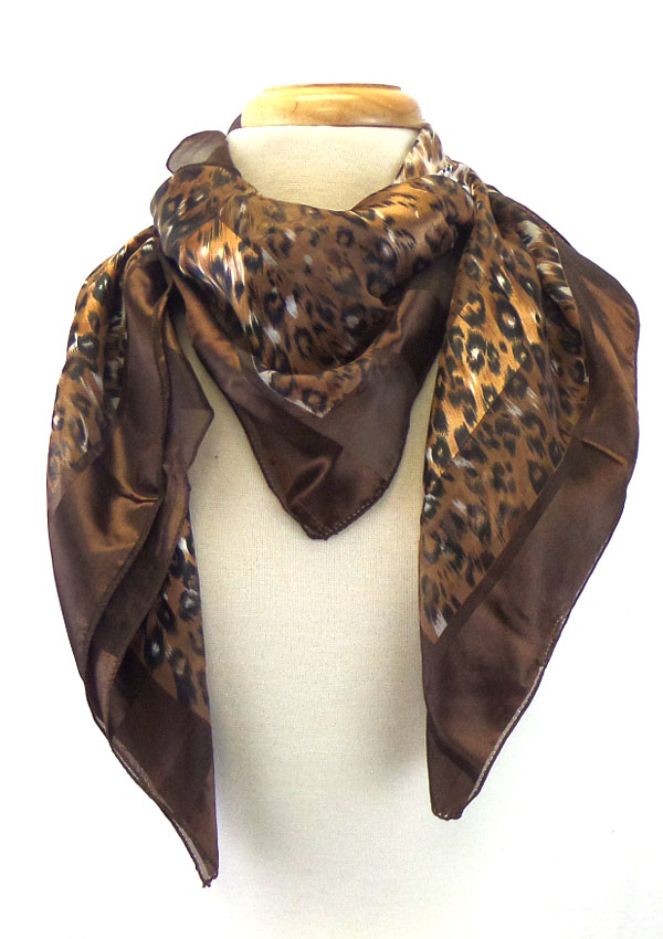 Animal print scarf