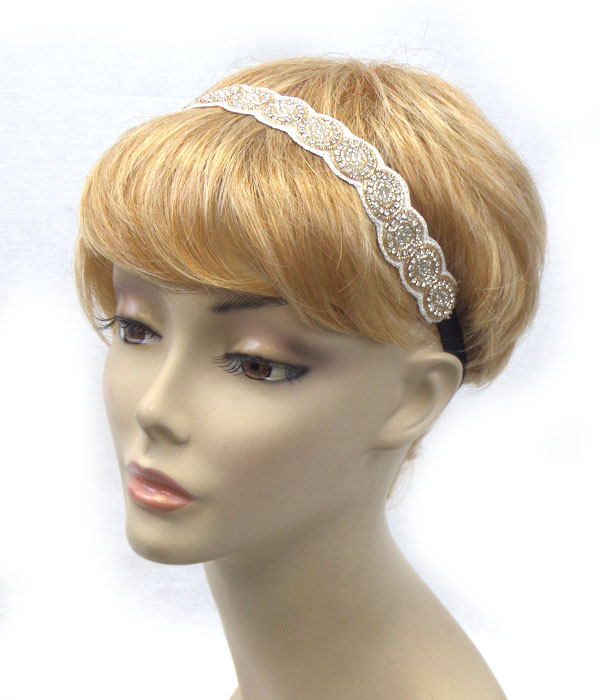 Handmade multi pattern  seedbead headband