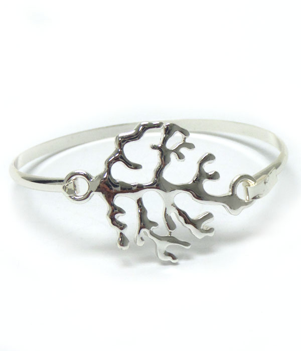 Metal tree hin bangle bracelet 