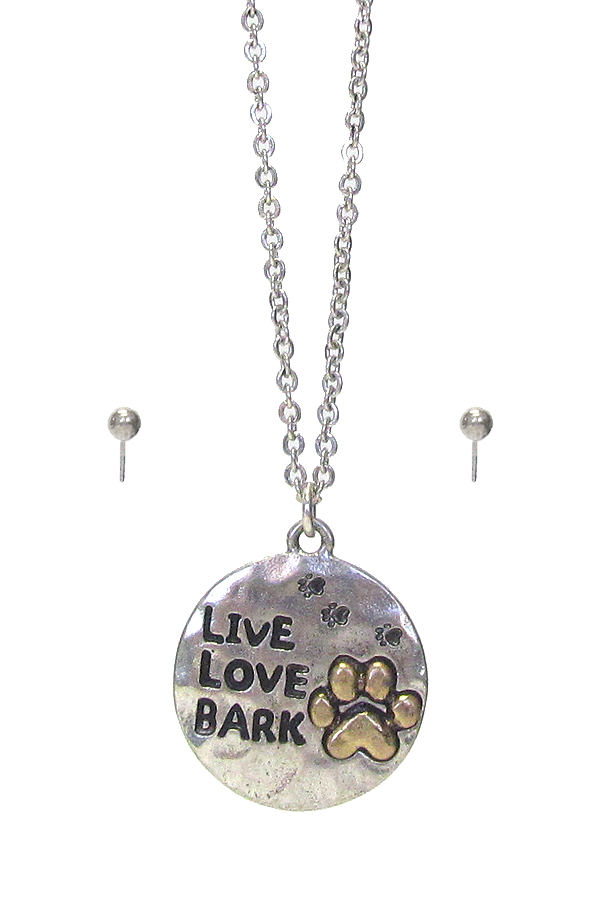 PET LOVER THEME NECKLACE SET