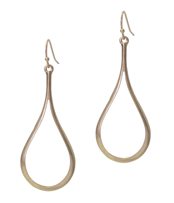METAL TEARDROP EARRING
